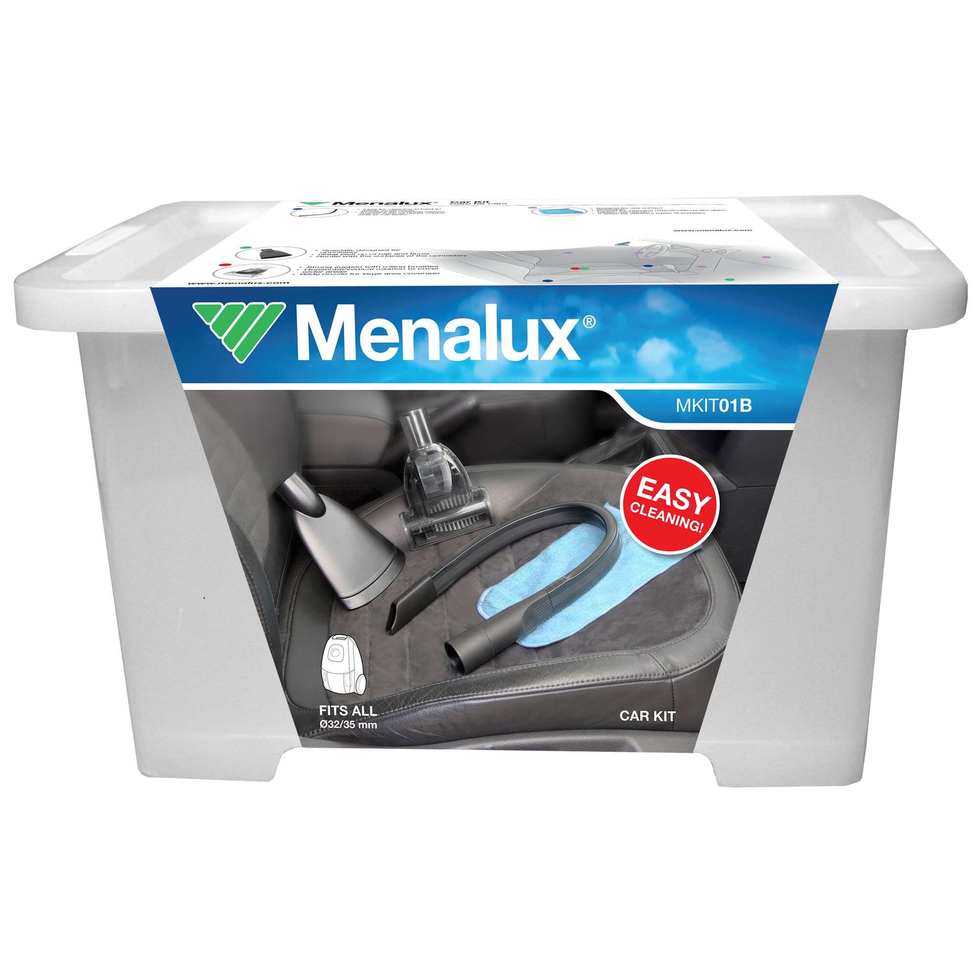 Menalux Auto Care støvsugersæt til bil MKIT01B - Tilbehør støvsuger og  rengøring - Elgiganten