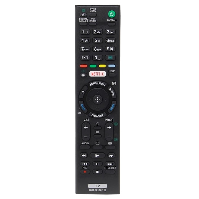 TV fjernbetjening Erstatning til RMT-TX100D Sony TV