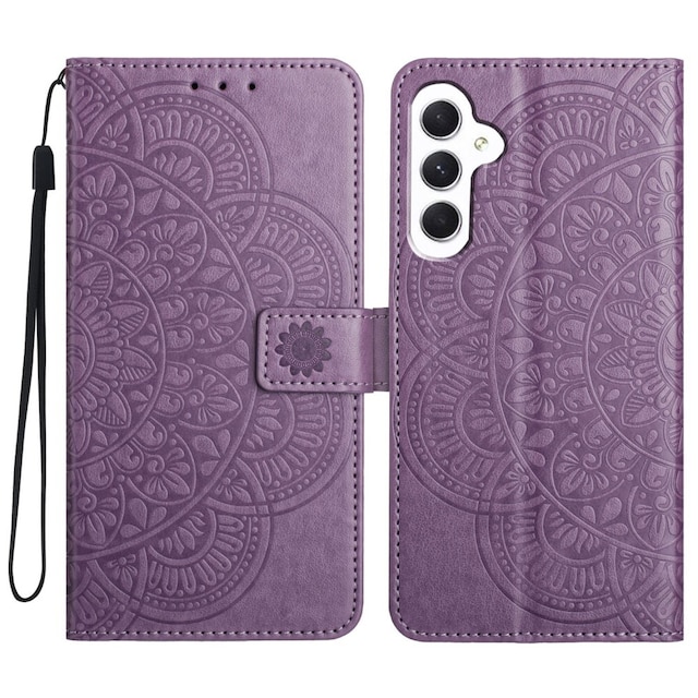 SKALO Samsung A15 5G Mandala Flip Cover - Lilla