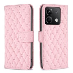 SKALO Xiaomi Redmi Note 13 4G BINFEN COLOR Quiltet Pung - Pink
