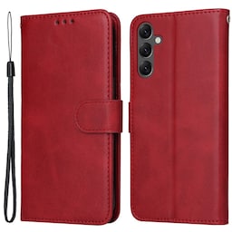 SKALO Samsung A25 5G PU-læder Pungetui - Rød