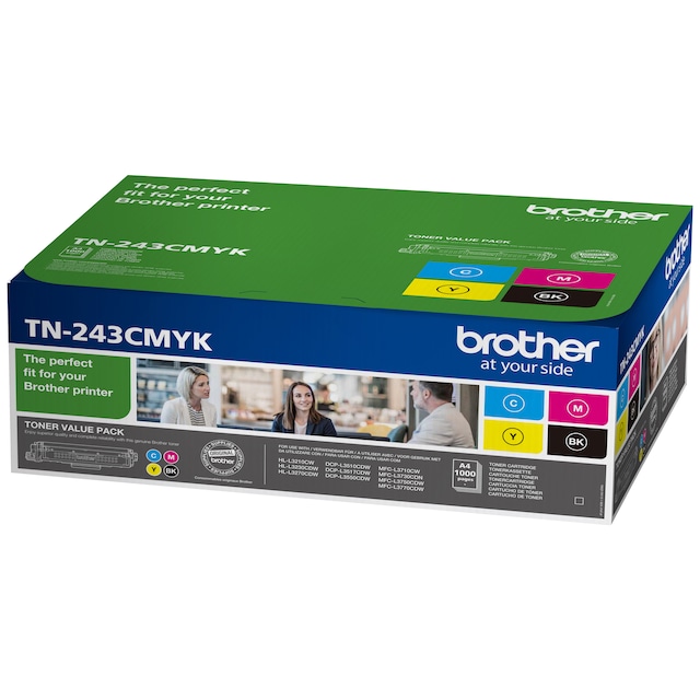 Brother TN243CMYK 4-farve toner (multipak)