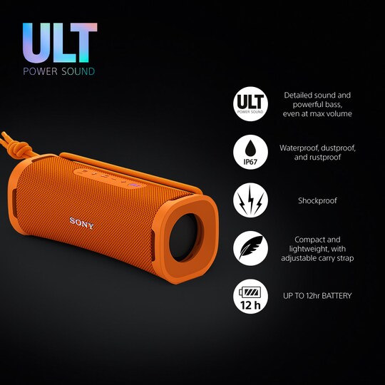 Sony ULT Field 1 bærbar højttaler (orange)