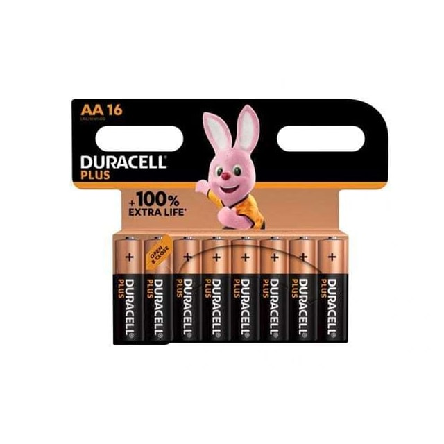 Duracell Plus Extra Life MN1500/LR06 Mignon AA 16-pak