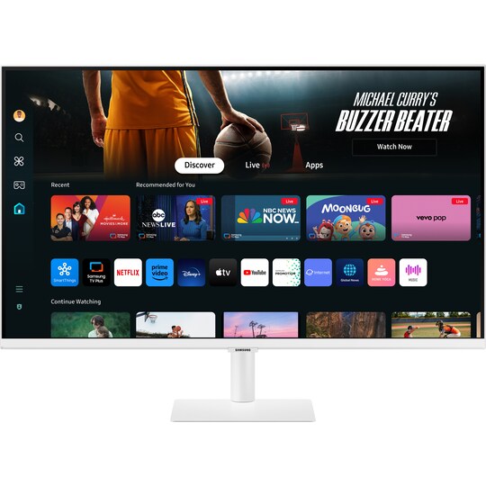 Samsung Smart Monitor M7 32" skærm (hvid)