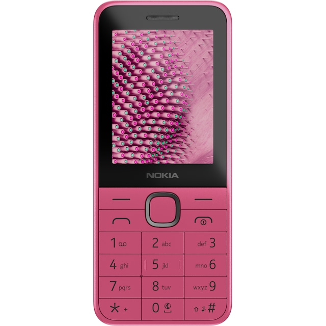 Nokia 225 4G classic mobiltelefon (lyserød)