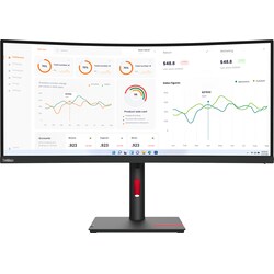 Lenovo ThinkVision T34w-30 34" LCD skærm 63D4GAT1EU (raven black)