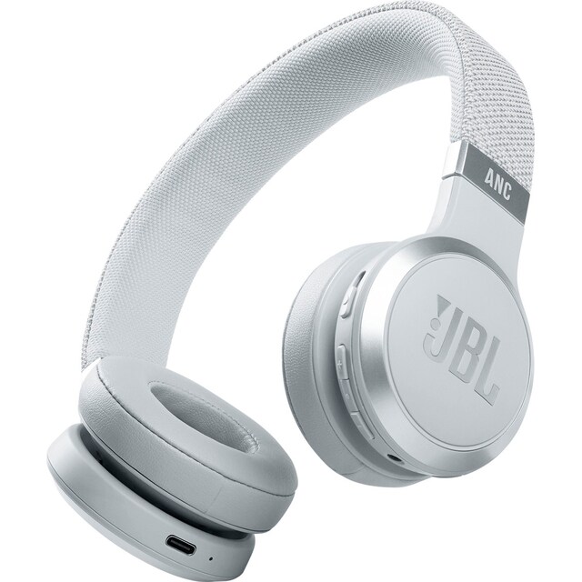 JBL LIVE 460NC trådløse on-ear høretelefoner (hvid)