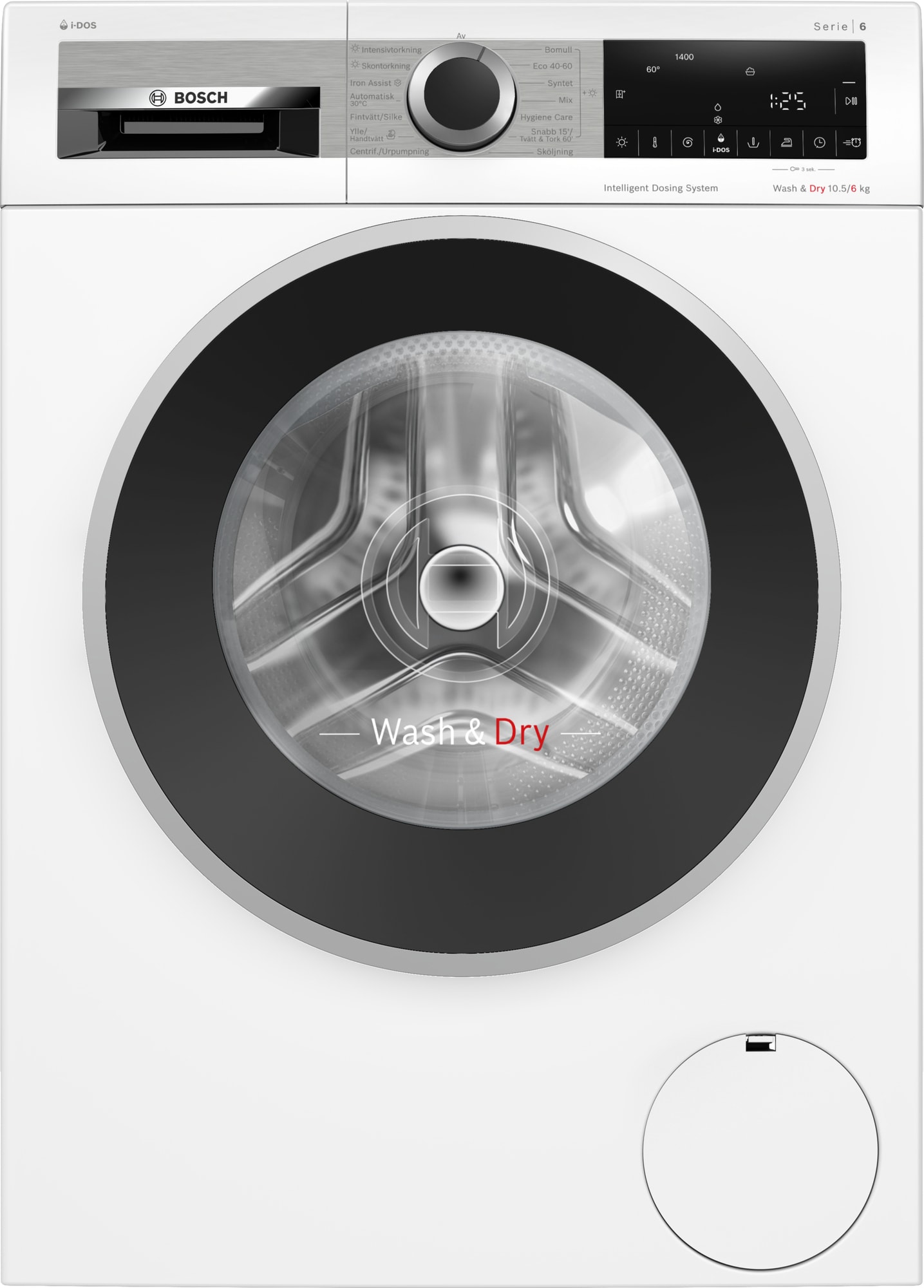 Bosch Serie 6 vaskemaskine/tørretumbler WNG254ABSN (10,5/6 kg)
