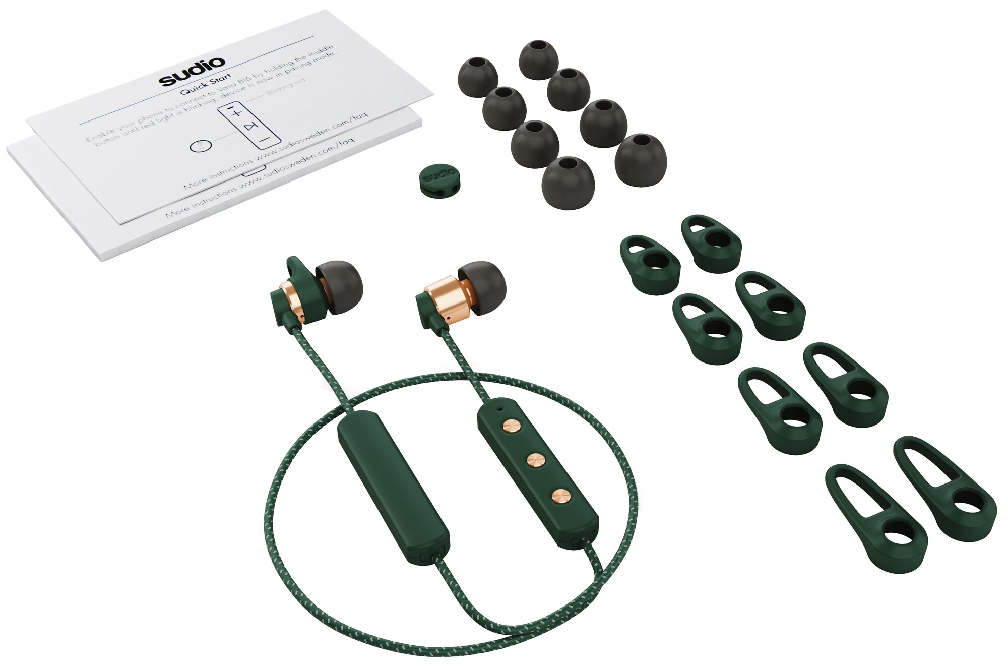 Sudio Tio trådløse in-ear hovedtelefoner (grøn) - Hovedtelefoner ...