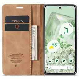 CaseMe FlipCase 013 Google Pixel 8a - Brun