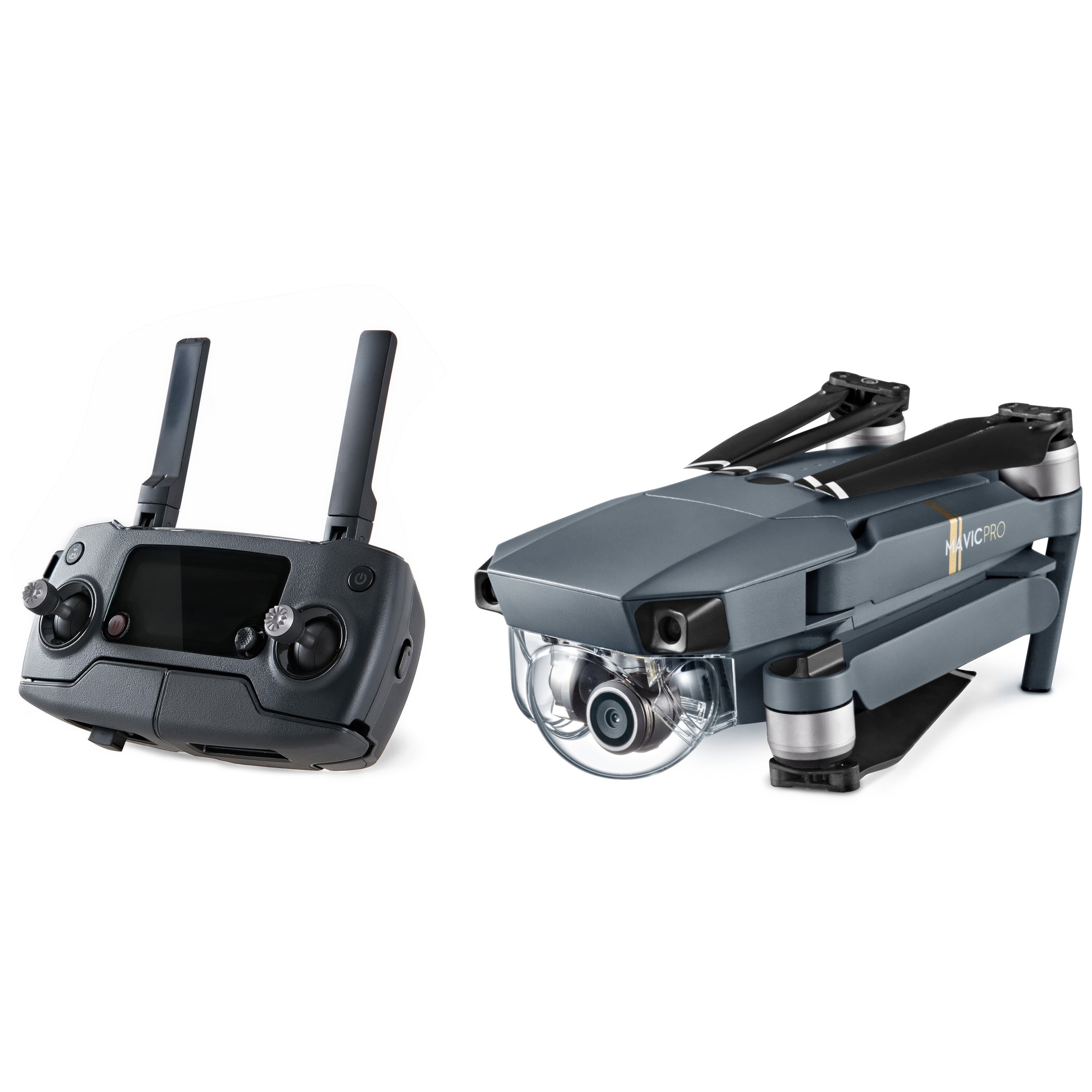 DJI Mavic Pro drone + 2 batterier og taske | Elgiganten
