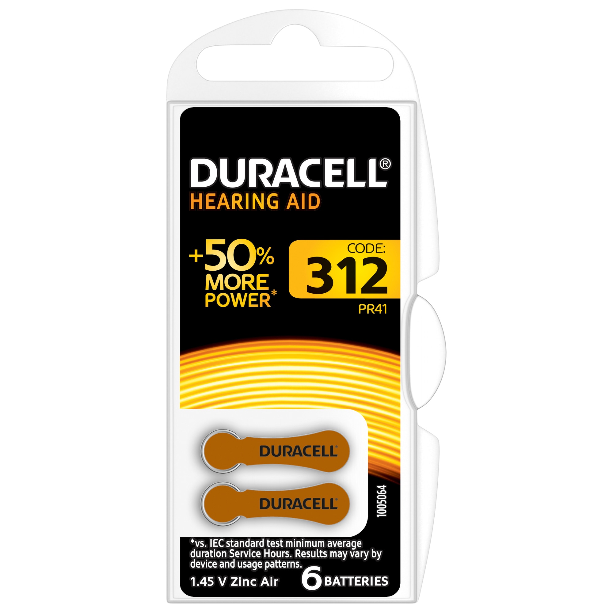 Duracell batteri til høreapparat DA312 (6 stk) | Elgiganten