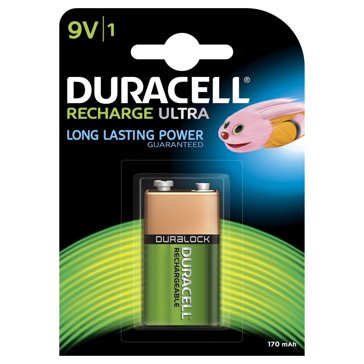 Duracell Recharge Plus 9V 170mAh batteri - 1 stk - Batterier - Elgiganten