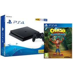 PlayStation 4 Slim 500 GB + Crash Bandicoot N Sane tri.