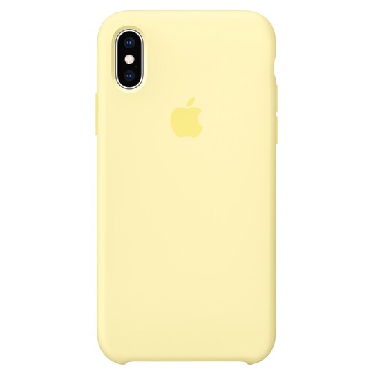 iPhone Xs silikonecover (mellow yellow) | Elgiganten
