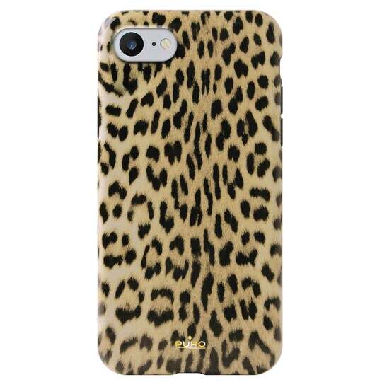 Puro iPhone 6/7/8/SE Gen. 2 stødsikkert cover (sort/leopard) | Elgiganten