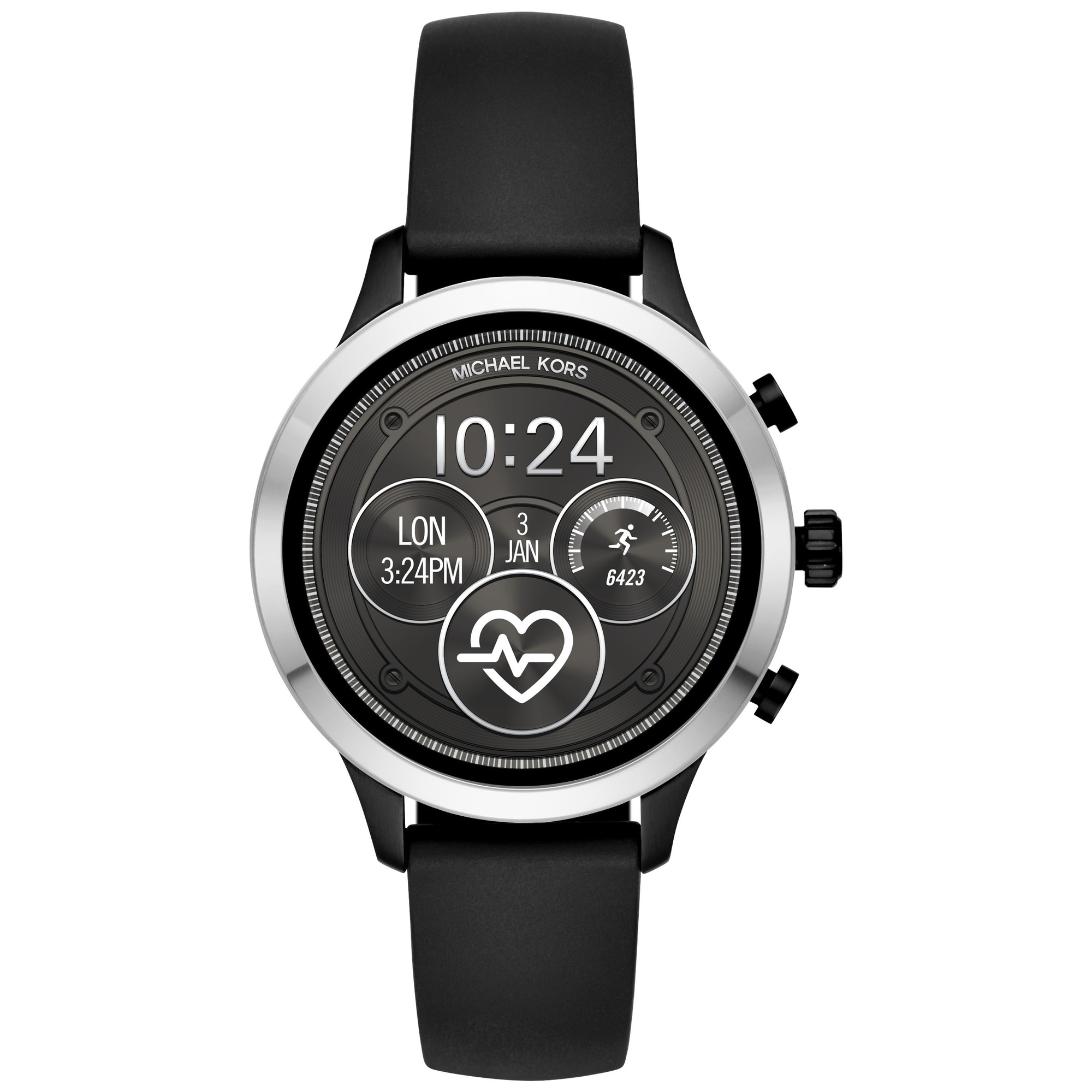 Michael Kors Runway smartwatch (stål/sort) - Elgiganten