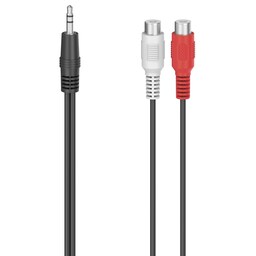 Hama lydadapter (2 x RCA-stik - 3,5 mm stik)