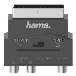 Hama 3 x RCA og S-Video scart-adapter