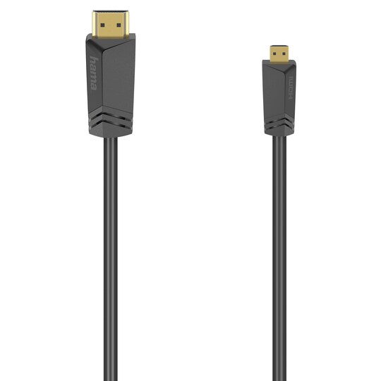 Hama HDMI A-HDMI Micro D-kabel - Ethernet (1,5 m) | Elgiganten