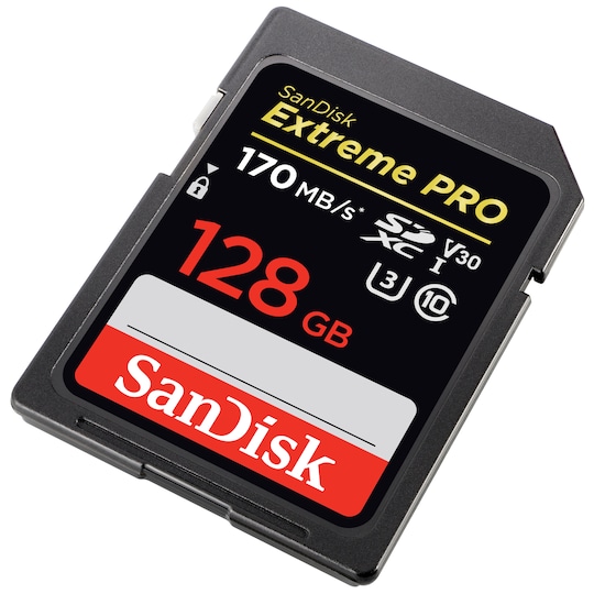 SanDisk SDXC Extreme Pro 128 GB hukommelseskort | Elgiganten