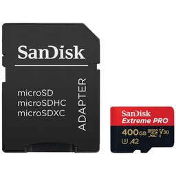 SanDisk MicroSDXC Extreme Pro 400 GB hukommelseskort