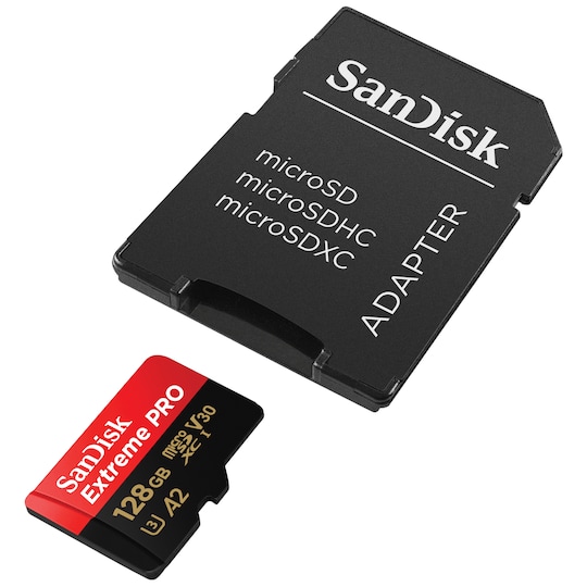 SanDisk MicroSDXC Extreme Pro 128 GB hukommelseskort | Elgiganten