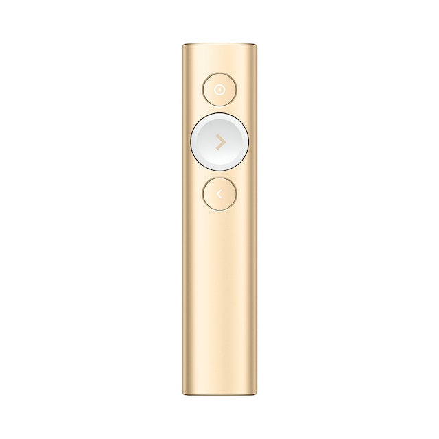 Logitech Spotlight presentation remote (guld)