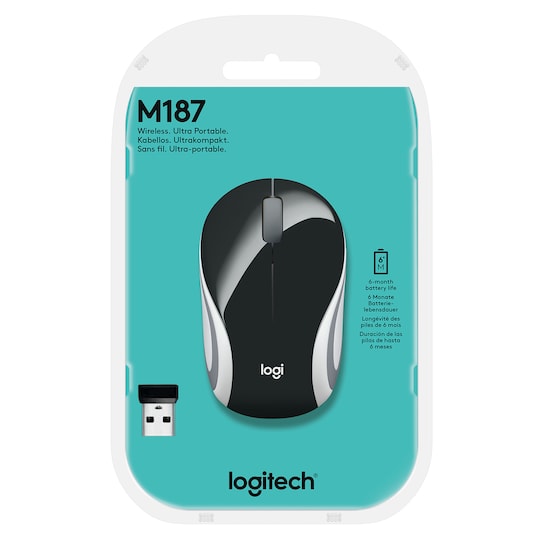 Logitech M187 kompakt trådløs mus | Elgiganten