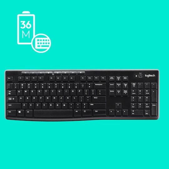 Logitech K270 trådløs tastatur | Elgiganten