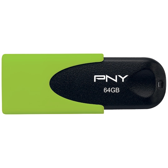 PNY Attache 4 USB 2.0 USB-stik 64 GB (sort/grøn) | Elgiganten