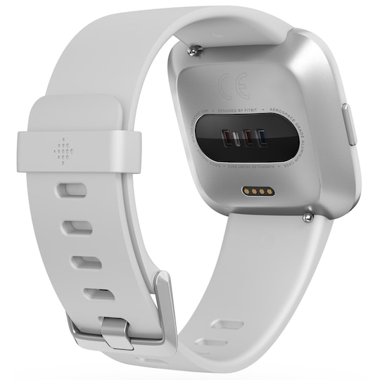 Fitbit Versa Lite smartwatch (hvid/sølv) | Elgiganten