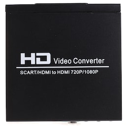 NORTH SCART+HDMI til HDMI HD Konverter og Switch Sort