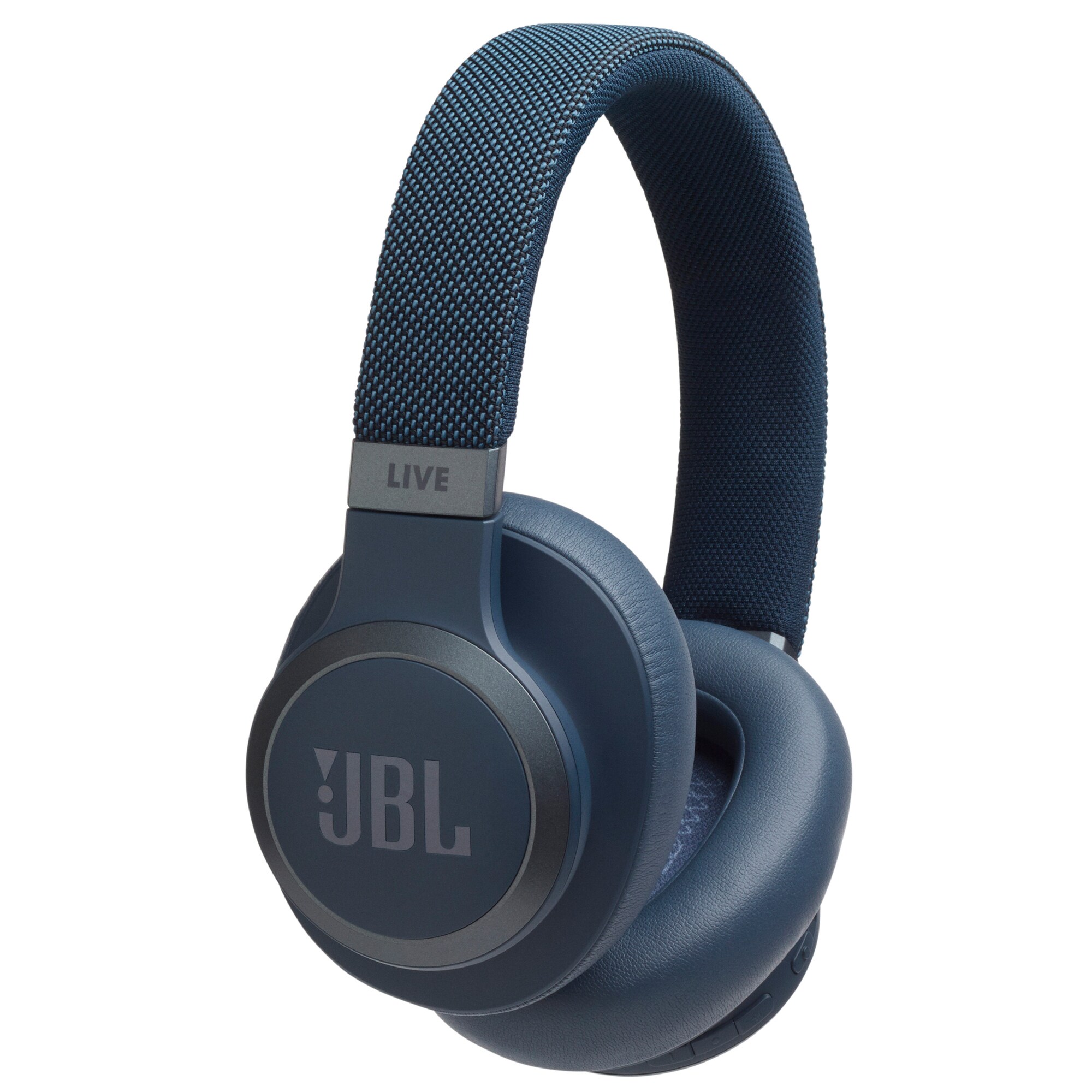 JBL LIVE 650BT trådløse around-ear hovedtelefoner (blå) | Elgiganten