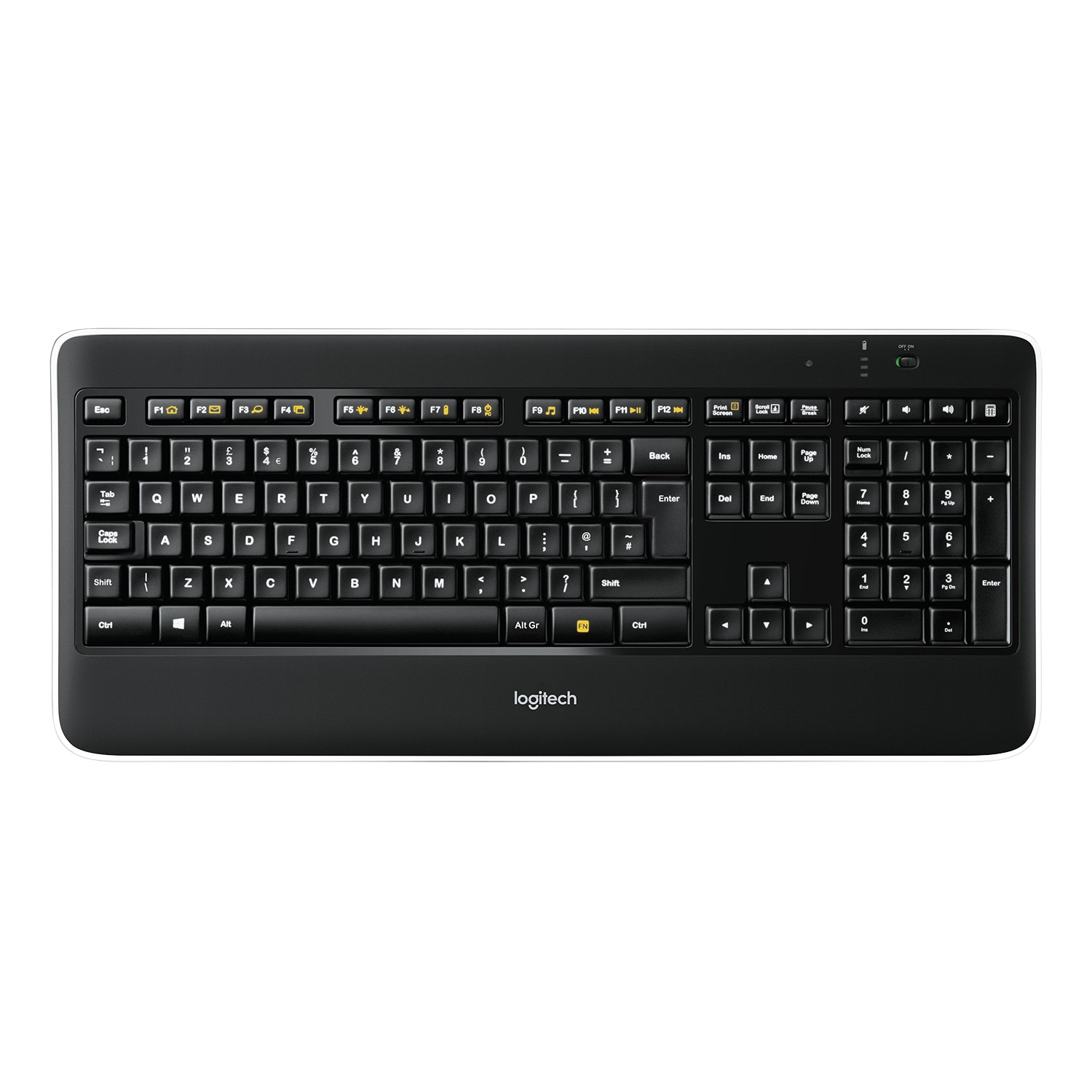 Logitech K800 trådløst tastatur (sort) | Elgiganten