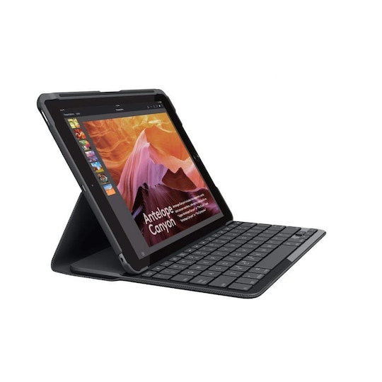 Logitech Slim Folio tastatur til iPad (sort) | Elgiganten