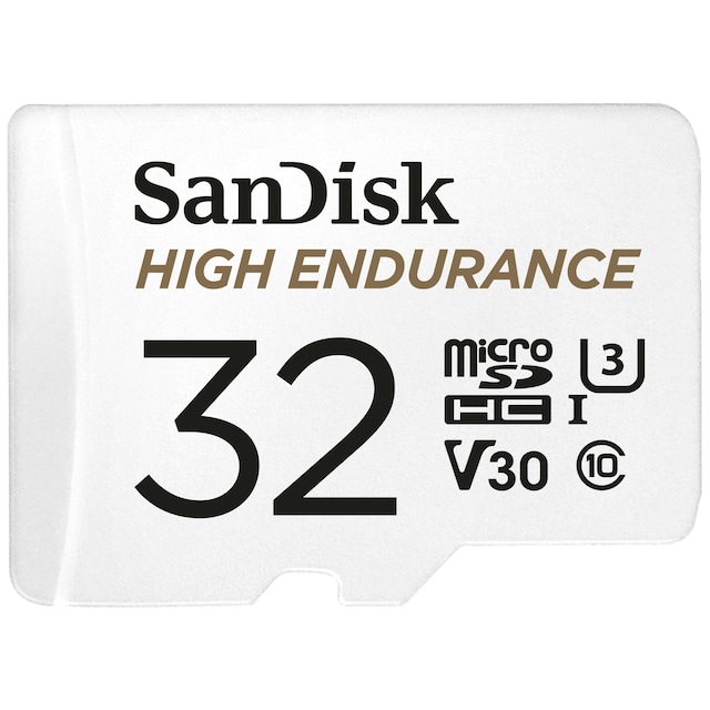 SanDisk MicroSDHC Endurance with SD adapter 32 GB hukommelseskort