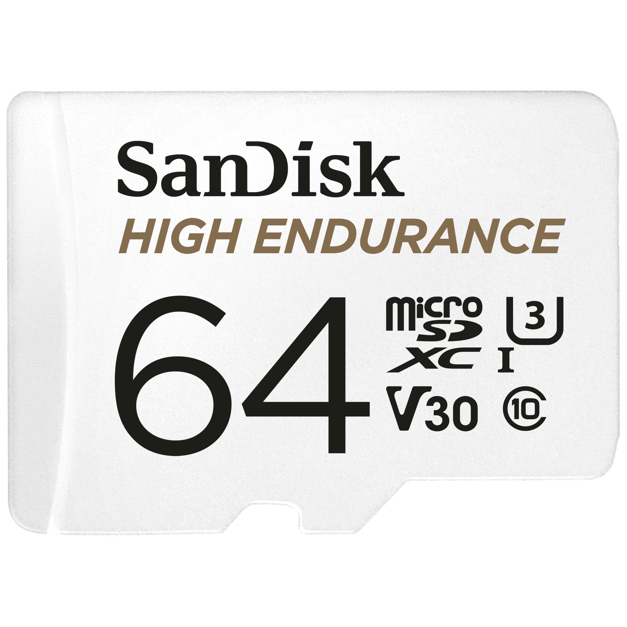 SanDisk MicroSDXC Endurance with SD adapter 64 GB hukommelseskort |  Elgiganten