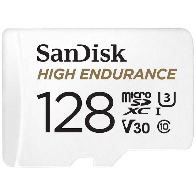SanDisk MicroSDXC Endurance with SD adapter 128 GB hukommelseskort