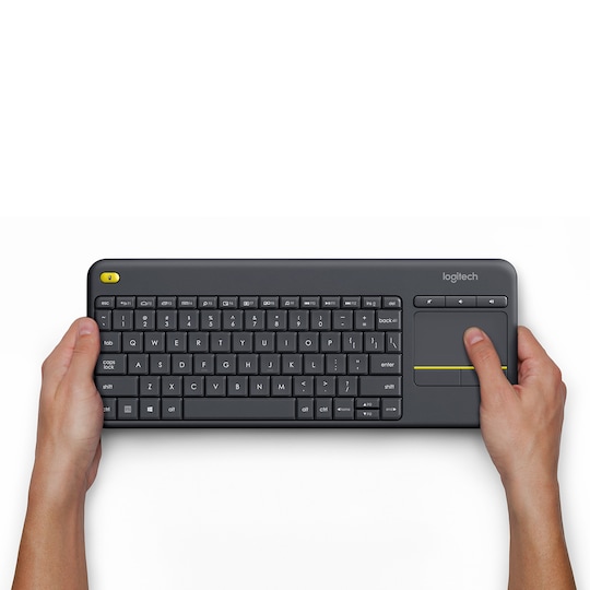 Logitech Wireless Touch tastatur K400 Plus (sort) | Elgiganten