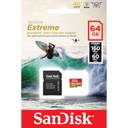 SanDisk MicroSDXC Extreme 64 GB hukommelseskort