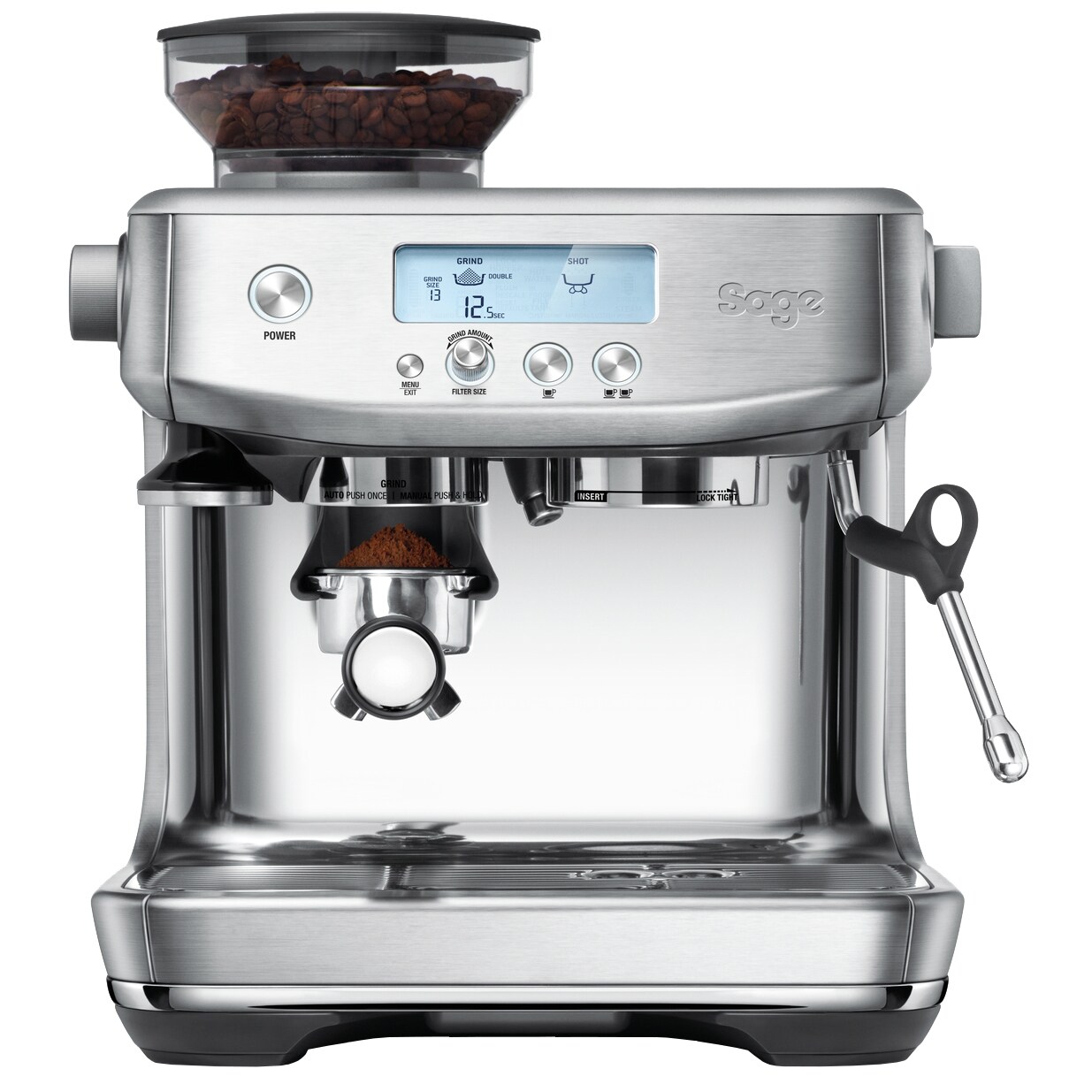 Sage Barista Pro espressomaskine SES 878 BSS (rustfrit stål) -  Kaffemaskiner og kapselmaskiner - Elgiganten