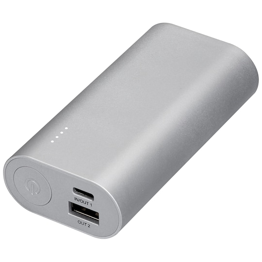 Goji 6700 mAh USB-C powerbank (sølv) | Elgiganten