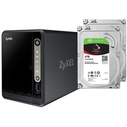 Zyxel NAS326 2-bay NAS + 2x 4 TB harddisk