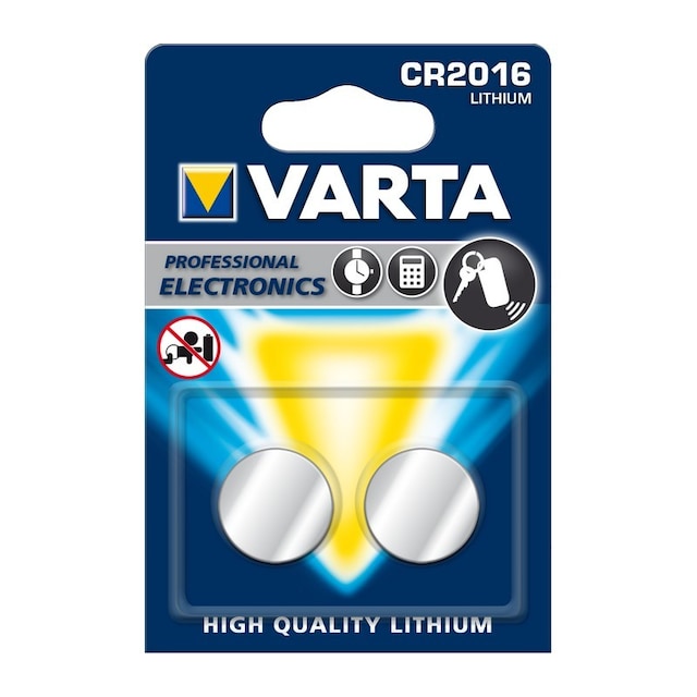 Varta CR 2016 battery (pakke med 2)