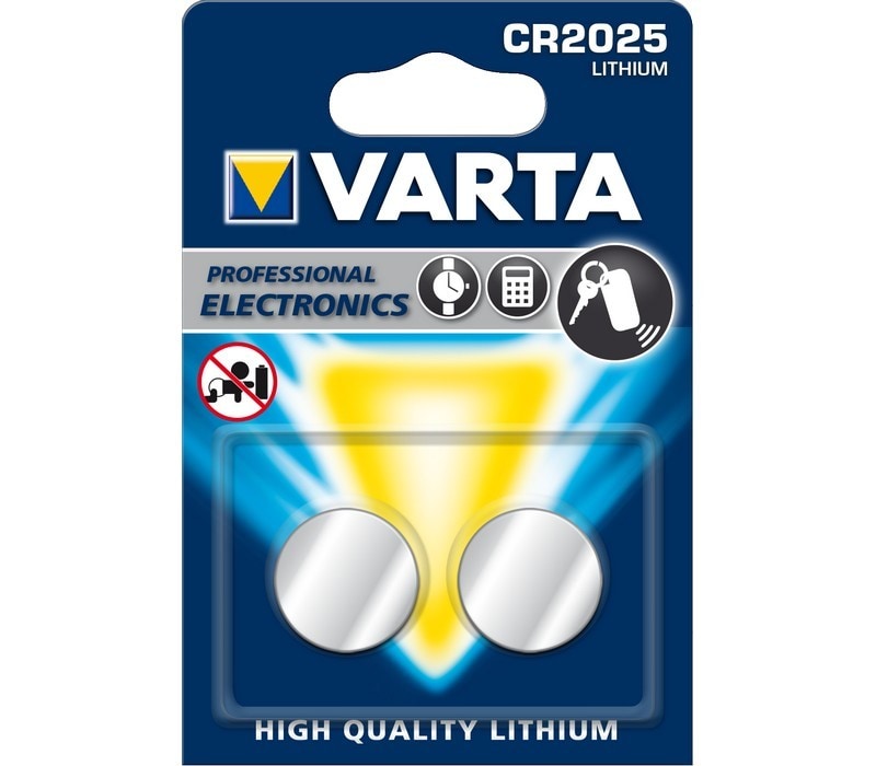 Se Varta Cr2025 Lithium Coin 2 Pack (b) - Batteri hos Elgiganten