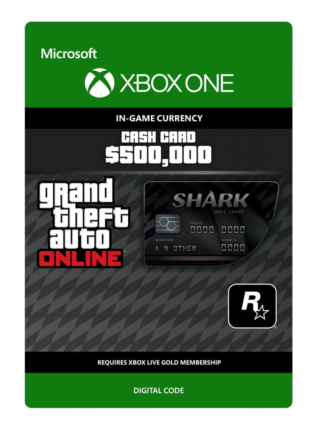 Grand Theft Auto V Bull Shark Cash Card - XOne