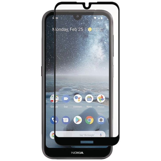 Panzer Full-Fit Nokia 4.2 skærmbeskyttelse (sort)