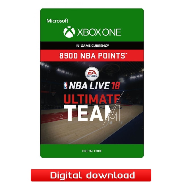 NBA LIVE 18 ULTIMATE TEAM - 8900 NBA POINTS - XOne